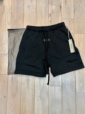 ESSENTIALS Jet Black Shorts